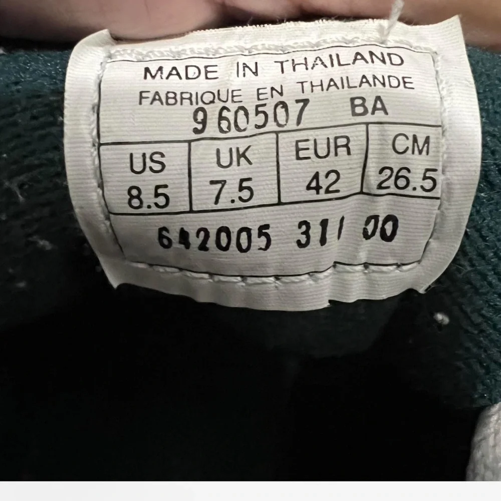 1996 Nike GTS Dark Green Canvas Sneakers with White Laces